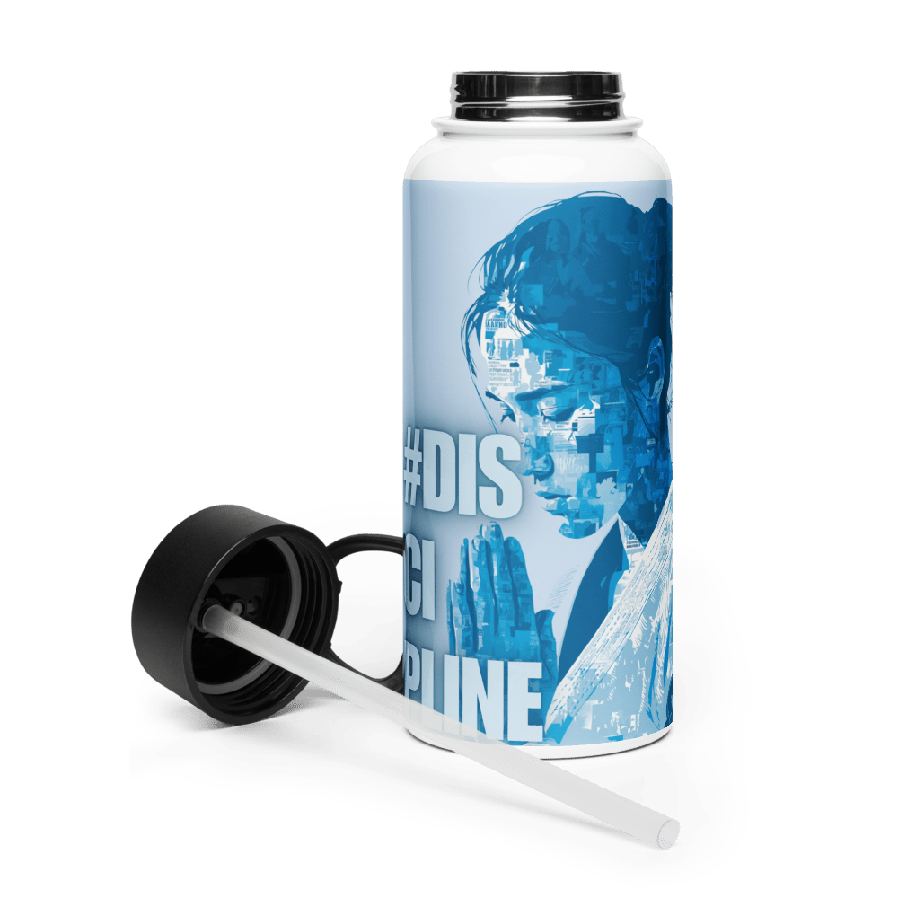 Discipline Edition - Stainless steel water bottle with a straw lid - No Girlie Girls