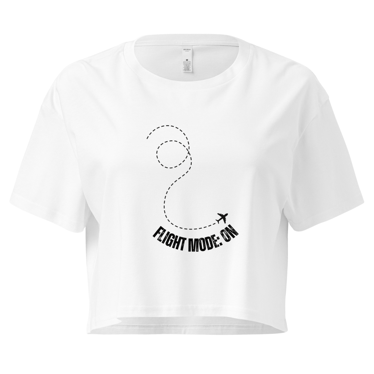Flight Mode: ON - Women’s crop top - No Girlie Girls