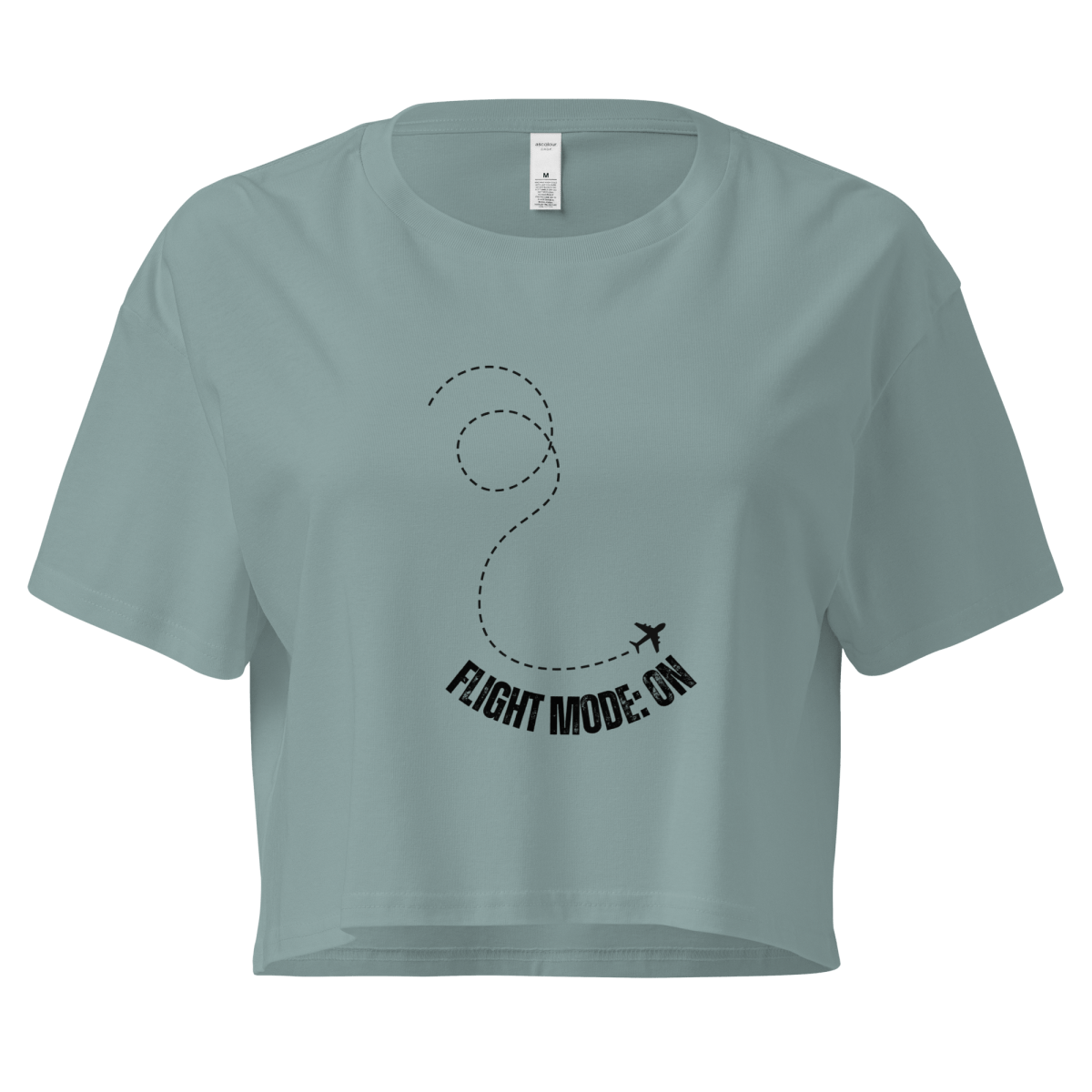 Flight Mode: ON - Women’s crop top - No Girlie Girls