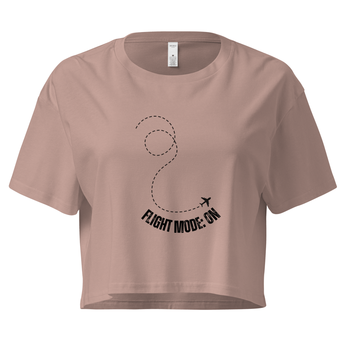 Flight Mode: ON - Women’s crop top - No Girlie Girls