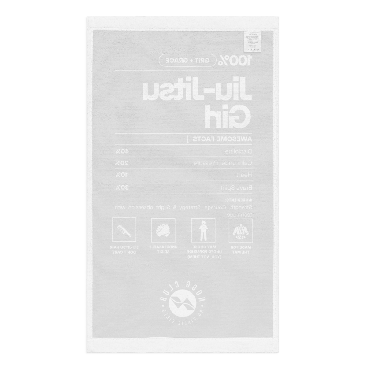 "Jiu - Jitsu Girl" - Training Hand towel - No Girlie Girls