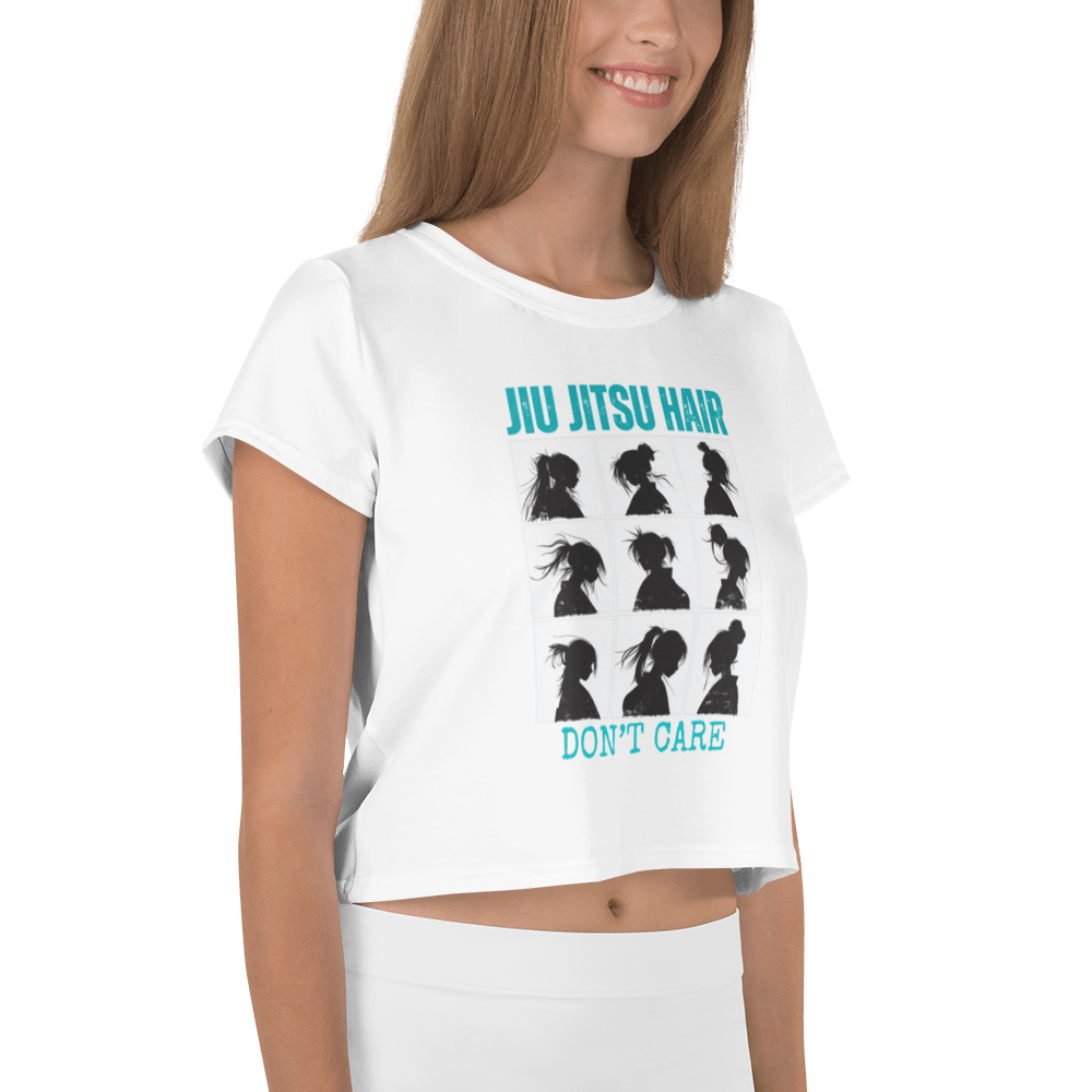 Jiu - Jitsu Hair Don’t Care Crop Tee – NOGG Jiu - Jitsu Series - No Girlie Girls