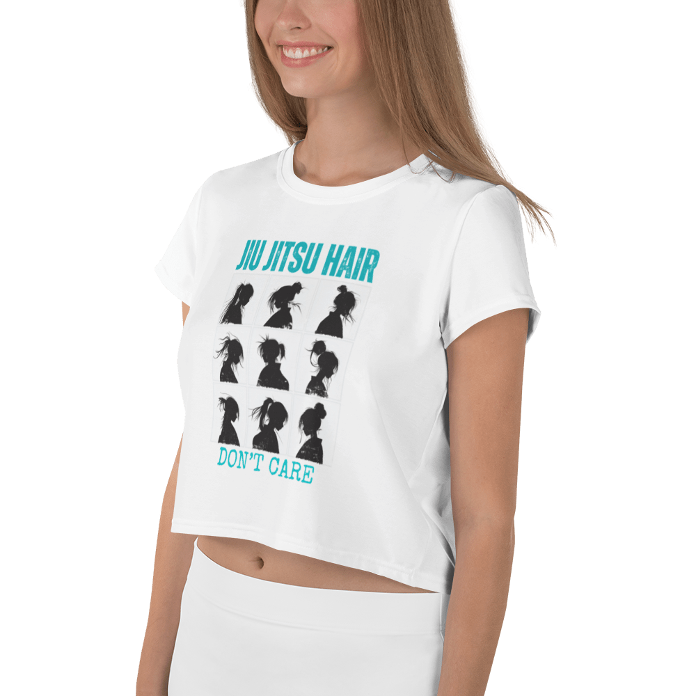 Jiu - Jitsu Hair Don’t Care Crop Tee – NOGG Jiu - Jitsu Series - No Girlie Girls