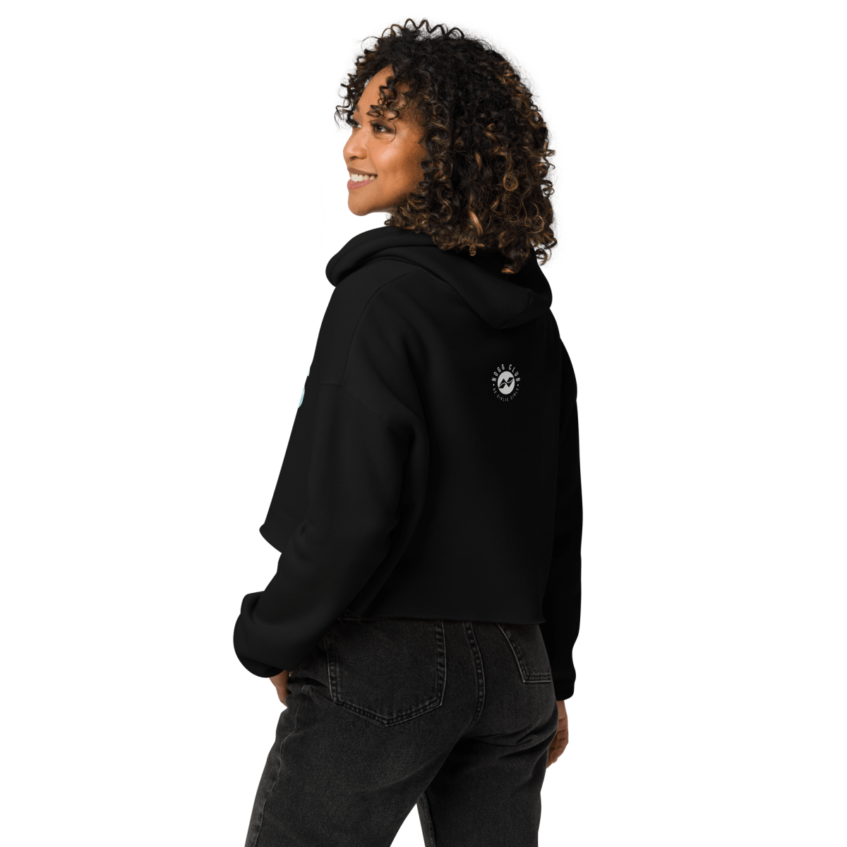 "Raised by Waves" Cropped Hoodie - No Girlie Girls