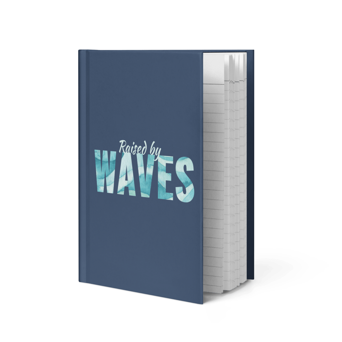 "Raised by Waves" Hardcover Journal - No Girlie Girls