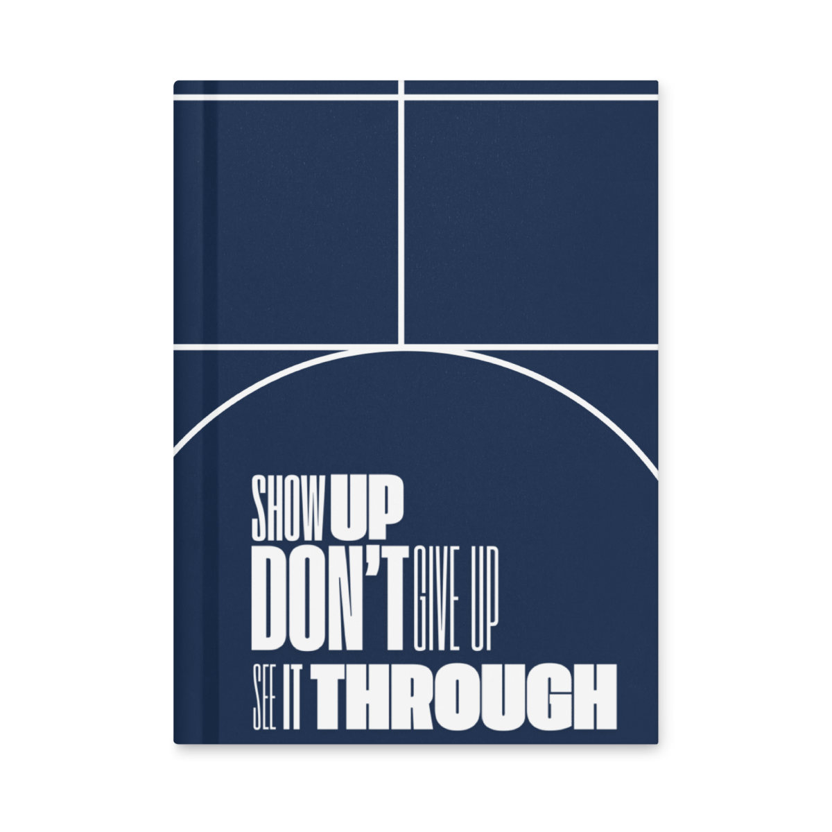Show up - Hardcover journal matte - No Girlie Girls