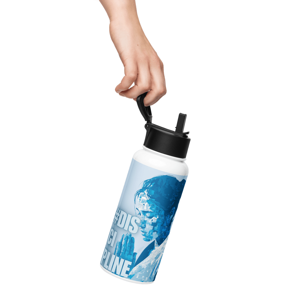 Discipline Edition - Stainless steel water bottle with a straw lid - No Girlie Girls