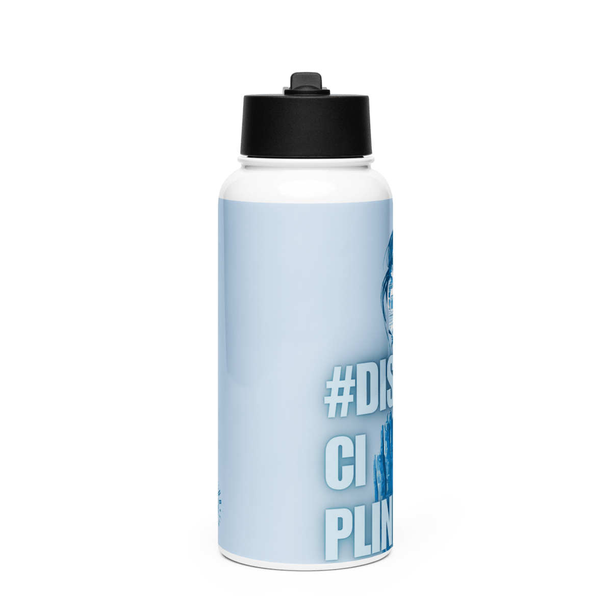 Discipline Edition - Stainless steel water bottle with a straw lid - No Girlie Girls