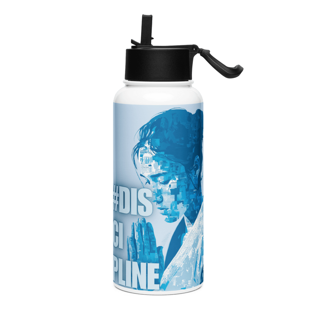 Discipline Edition - Stainless steel water bottle with a straw lid - No Girlie Girls