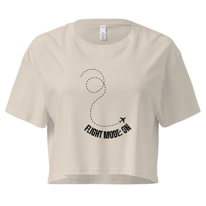 Flight Mode: ON - Women’s crop top - No Girlie Girls