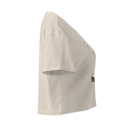Flight Mode: ON - Women’s crop top - No Girlie Girls