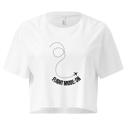 Flight Mode: ON - Women’s crop top - No Girlie Girls