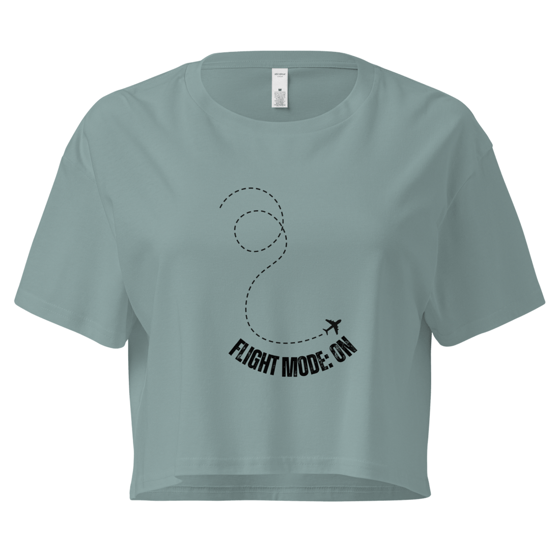 Flight Mode: ON - Women’s crop top - No Girlie Girls