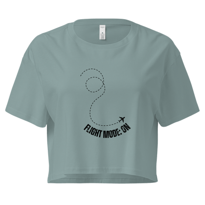 Flight Mode: ON - Women’s crop top - No Girlie Girls