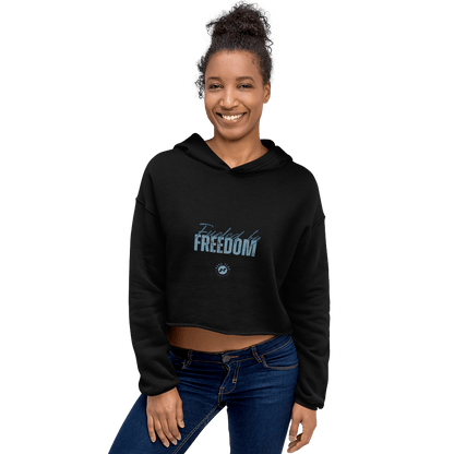 Fueled by Freedom - Crop Hoodie - No Girlie Girls