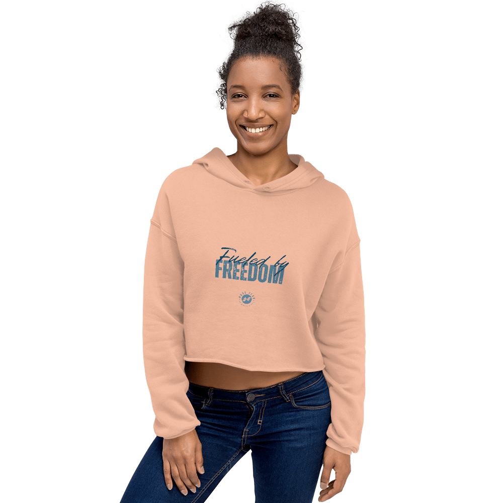 Fueled by Freedom - Crop Hoodie - No Girlie Girls