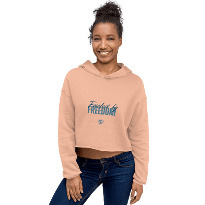 Fueled by Freedom - Crop Hoodie - No Girlie Girls