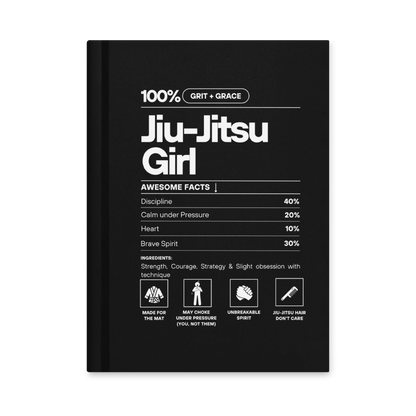 &quot;Jiu - Jitsu Girl&quot; Hardcover journal - No Girlie Girls