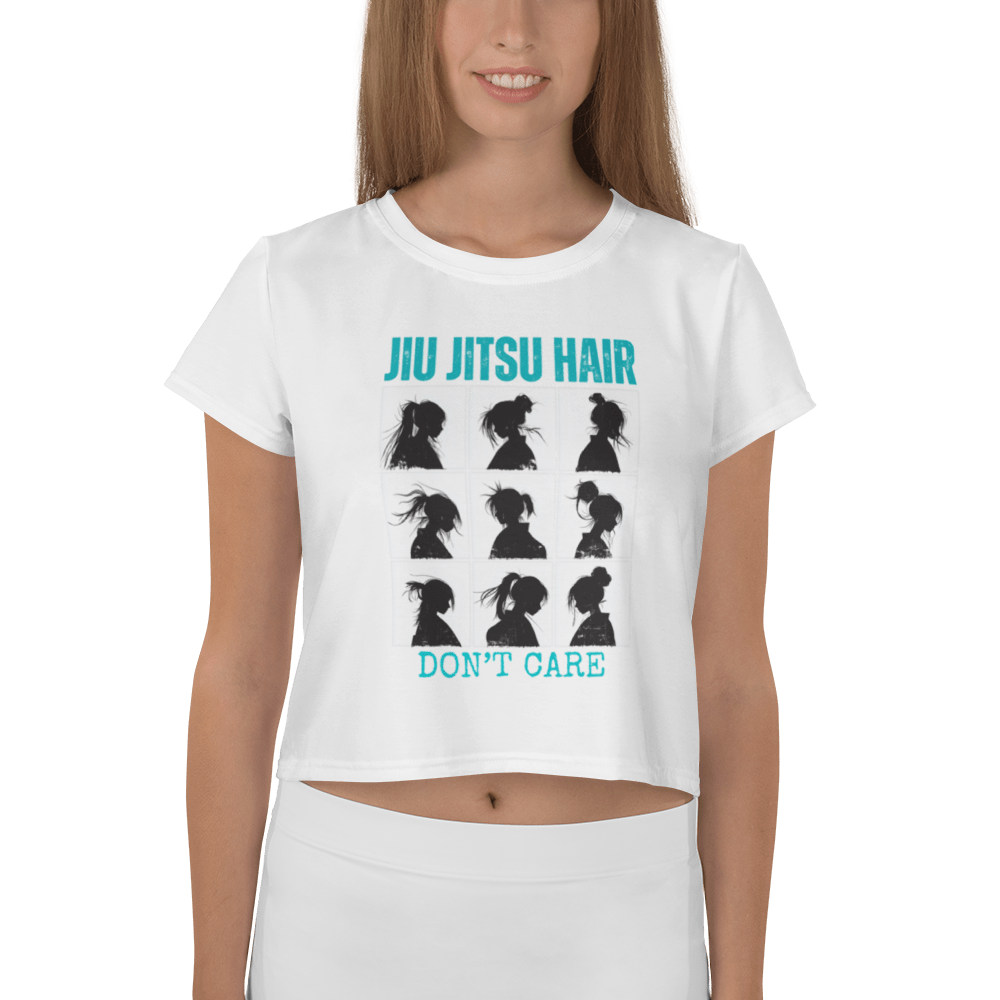 Jiu - Jitsu Hair Don’t Care Crop Tee – NOGG Jiu - Jitsu Series - No Girlie Girls
