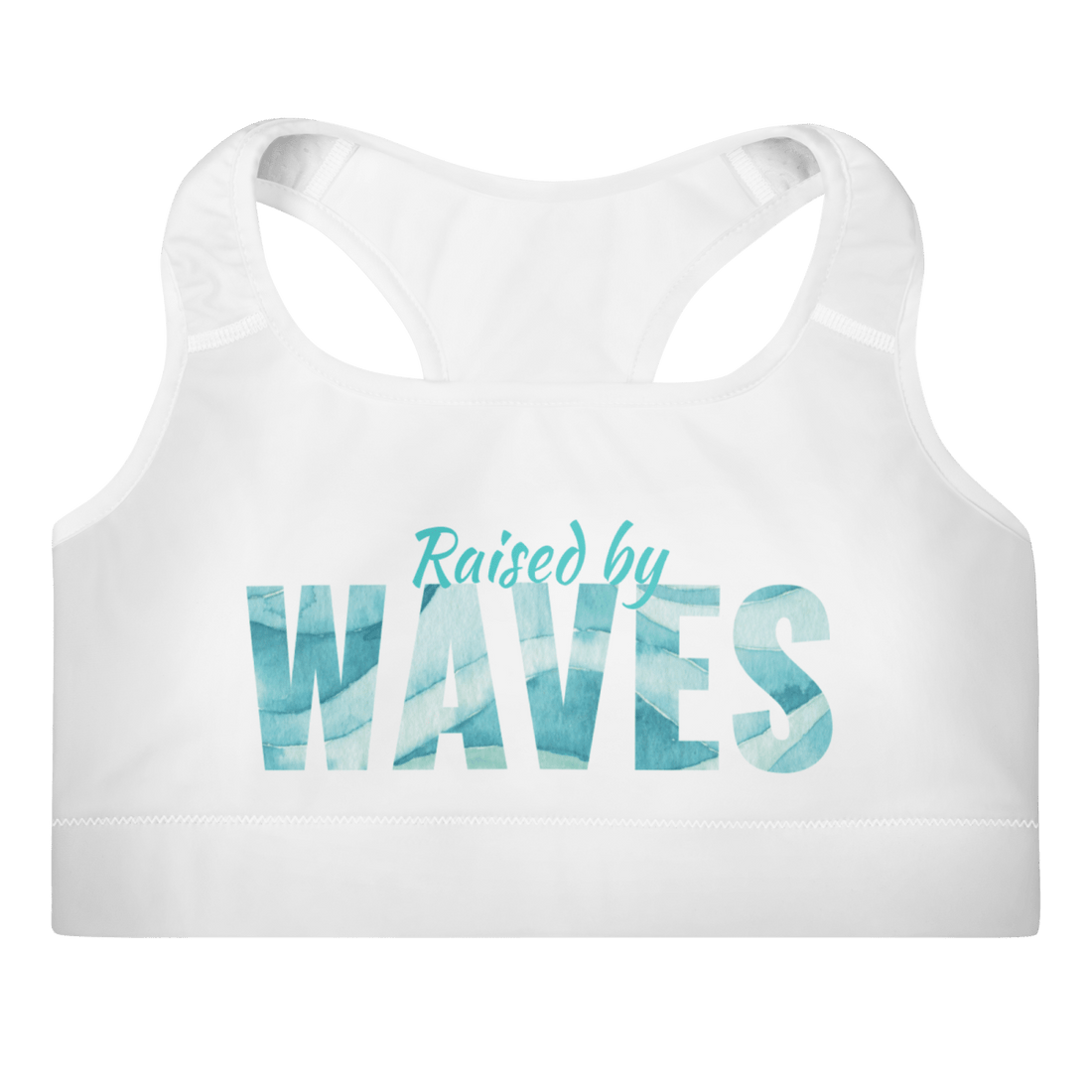 &quot;Raised by Waves&quot; Sports Bra - No Girlie Girls