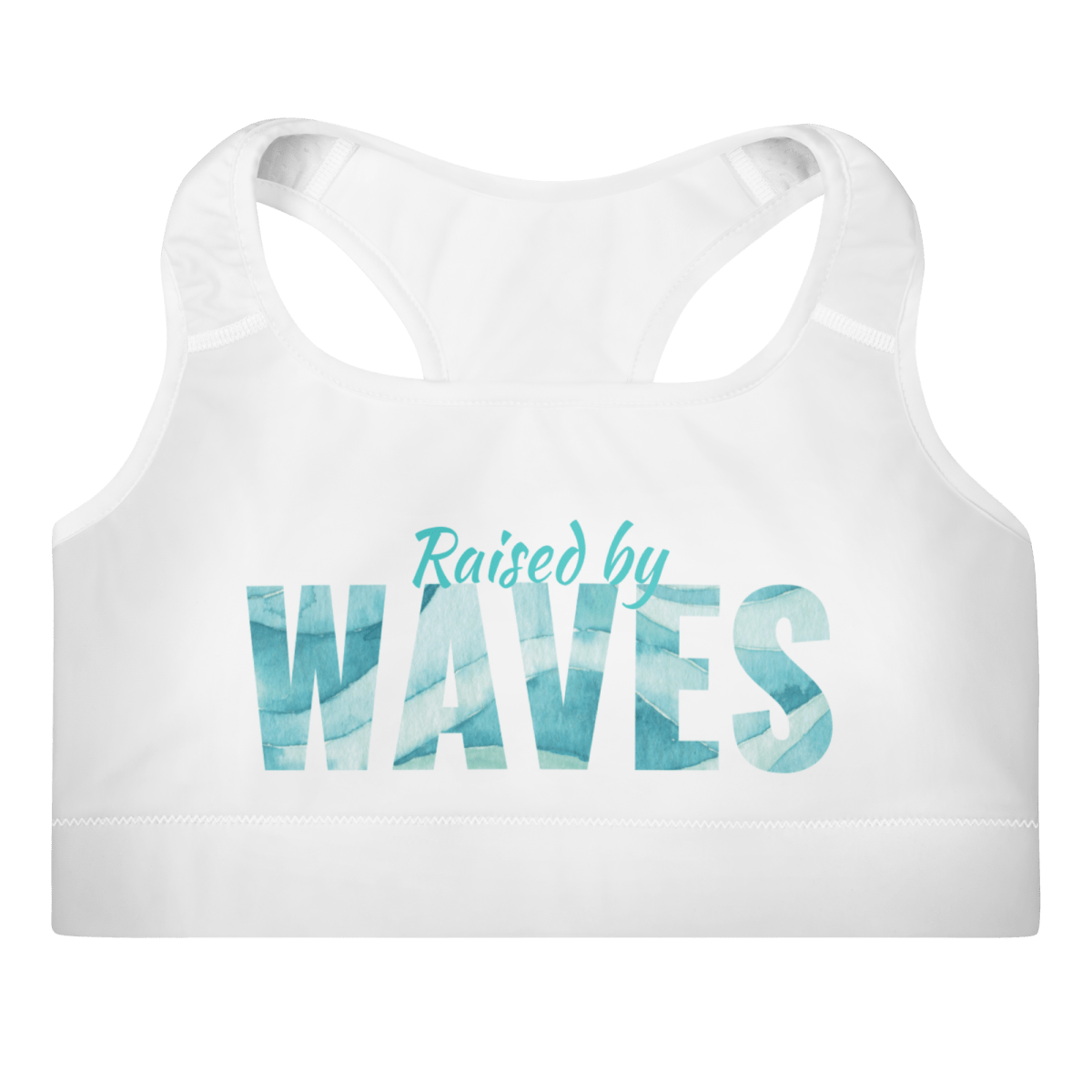 &quot;Raised by Waves&quot; Sports Bra - No Girlie Girls