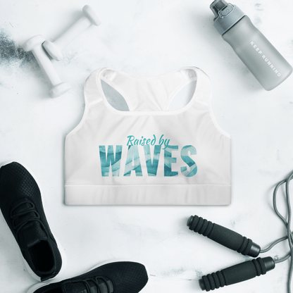 &quot;Raised by Waves&quot; Sports Bra - No Girlie Girls
