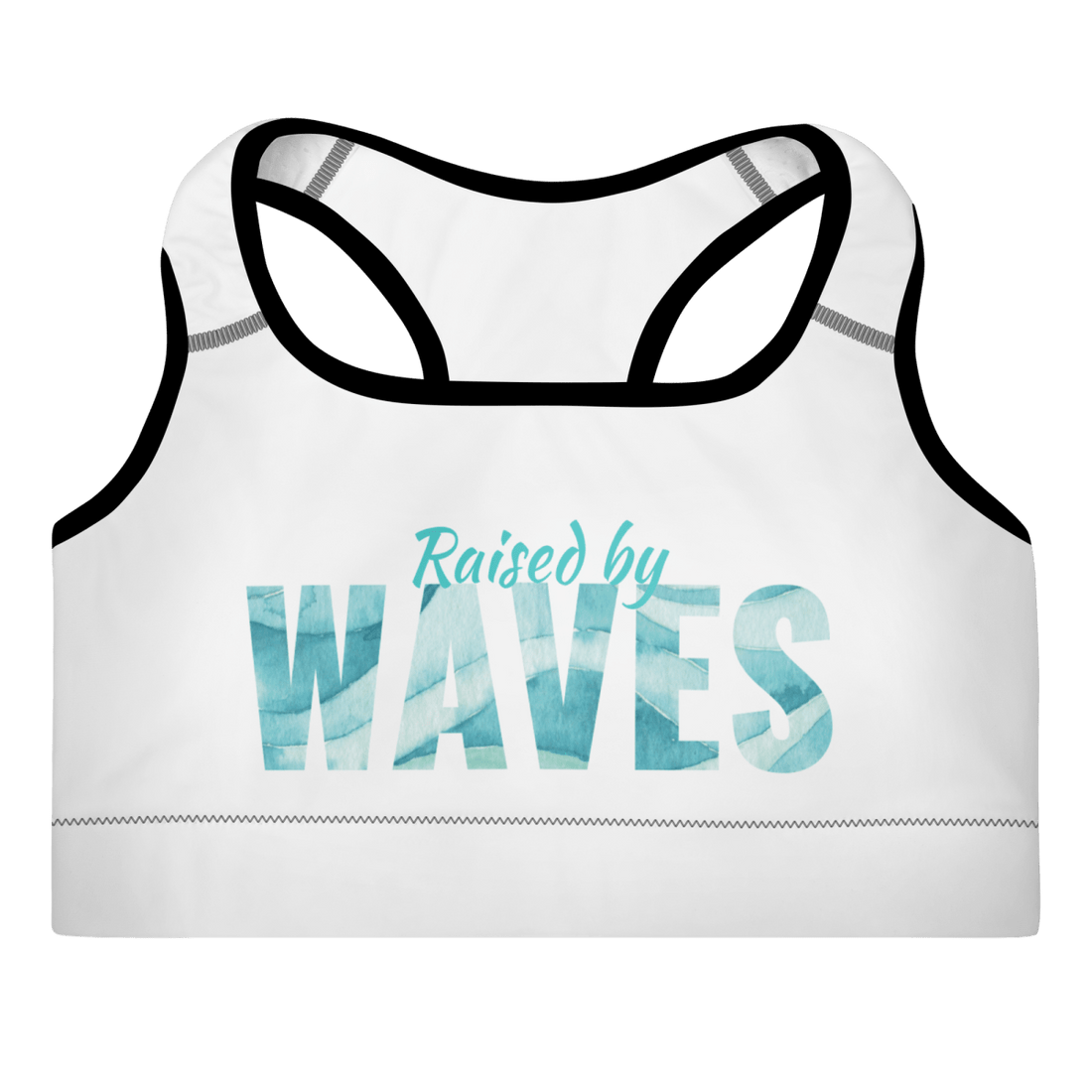 &quot;Raised by Waves&quot; Sports Bra - No Girlie Girls