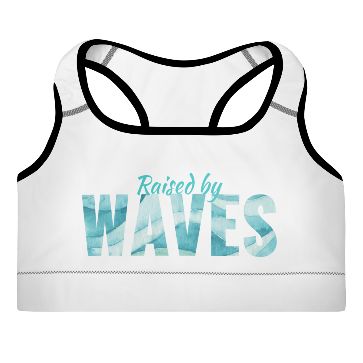 &quot;Raised by Waves&quot; Sports Bra - No Girlie Girls