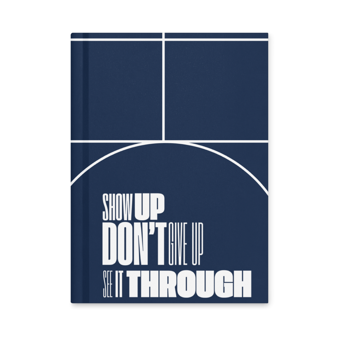Show up - Hardcover journal matte - No Girlie Girls